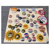 (44) Vintage Political Pins "President Buttons"