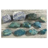 Collection of Rough Turquoise & Rough Lapis