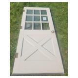 Wood Window Pane Door