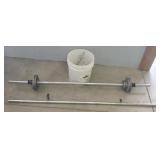 (2) Weight Bars & Weights