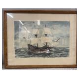 Mayflower II Signed Original Watercolor