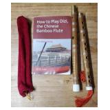 Dizi Chinese Bamboo Flute w/How to Play Book