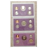 (3) U.S.Mint Sets 1987-1988-1989