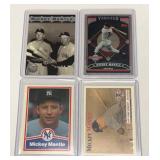 (4) Mickey Mantle Baseball Cards