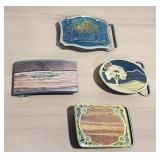(4) Vintage Belt Buckles