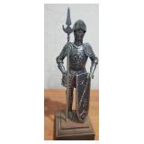 Medieval Metal Knight Figure
