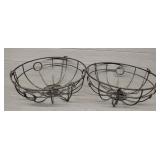 (2) Large Hanging Planters w/ Chains