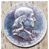 1961 Benjamin Franklin Half-Dollar