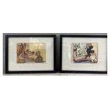 (2) Mickeys Friends Framed Art