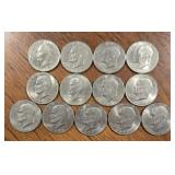 (13) U.S. Eisenhower Dollars