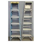 (2) 6ft Ladders: (1) Aluminum & (1) Fiberglass