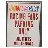 Metal Nascar Parking Sign