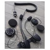 (3) Premium Stereo Helmet Headsets