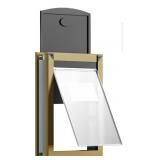 Dog Door - Brass Color , Sealed