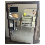 Large Antique Wood Framed Mirror