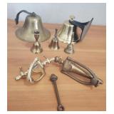 Variety of Brass Bells & Brass Doorknockers