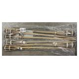 (6) Unused Tiki Torches