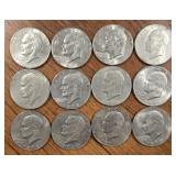 (12) U.S. Eisenhower Dollars