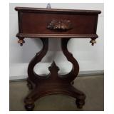 Antique Wood Side Table w/ Drawer