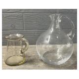 (2) Glass Juice Glass Containers