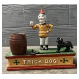 Cast Iron Trick Dog Bank