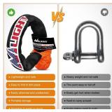 Nilight Synthetic Soft Shackle 12" x 24" 2 PCS
