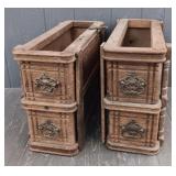 (2) Sets Of Antique Sewing Machine Drawrs