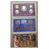 (3) U.S. Mint Sets 1990-2000-2007