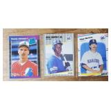 (3) Griffey Jr/Johnson/Edgar Rookie Baseball Cards