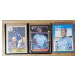 (3) 1987 Bo Jackson Baseball Rookie Cards