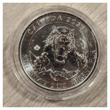 2-Ounce Silver Round: Saber Tooth Tiger