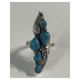 5-Stone Turquoise Fashion Ring