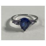 Blue Sapphire & Aquamarine Fashion Ring