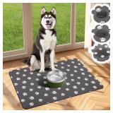 Large Absorbant Non-Slip Pet Feeding Mat