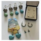 (7) Pairs of Pierced Earrings