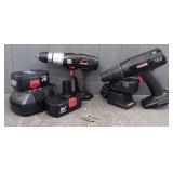 (2) Craftsman Drills W/ Batteries & Chargers