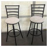 (2) Metal Stools