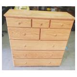 Solid Oak 8-Drawer Dresser