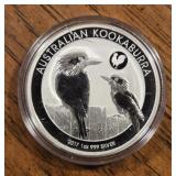1oz Silver Round: 2017 Kookaburra