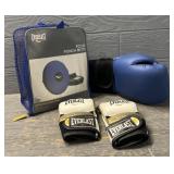 Everlast Boxing Gloves + Punching Mits