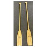 (2) 64" Beaver Brand Canoe Paddles/Rowing Oars