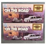 (2) Harley Davidson "On The Road" Die Cast Models