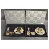 (2) Harley Davidson 90th Reunion Belt Buckle Set