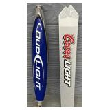 (2) Coors Light & Bud Light Beer Taps