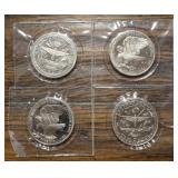 (4) Heroes of Desert $5 Commemorative Coins