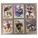 (6) 1991 Brett Favre Rookie Card Lot