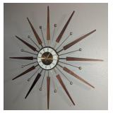 MCM Elgin Atomic Starburst Clock - Works