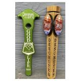 (2) Deschutes Brewing Jubelale & Good Life Taps