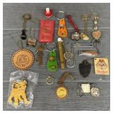 (17) Vintage Keychains