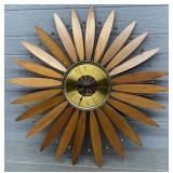 MCM Seth Thomas Sunburst Clock - Works